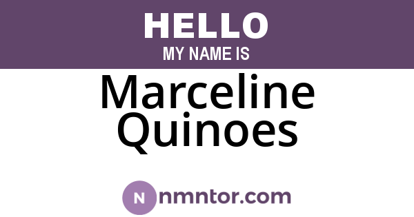 Marceline Quinoes