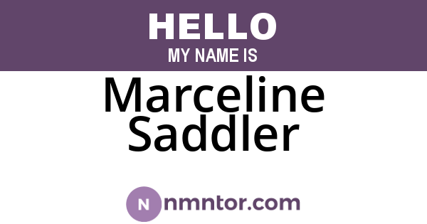 Marceline Saddler