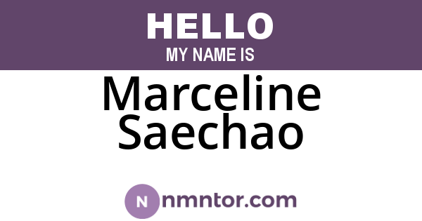Marceline Saechao
