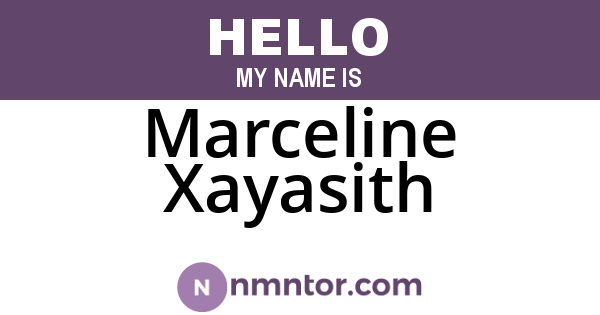 Marceline Xayasith