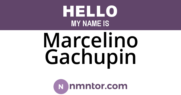 Marcelino Gachupin