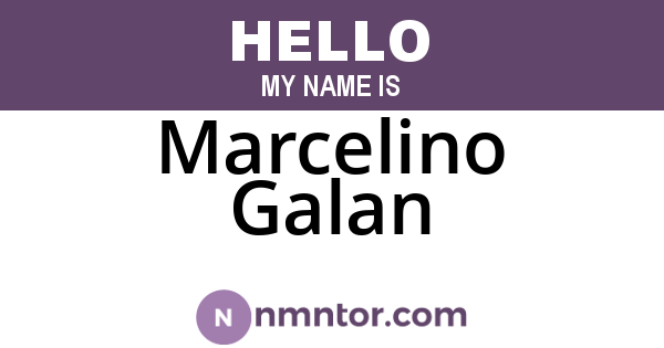 Marcelino Galan