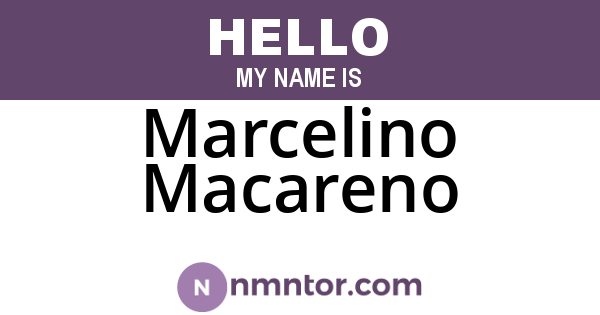 Marcelino Macareno