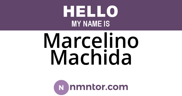 Marcelino Machida