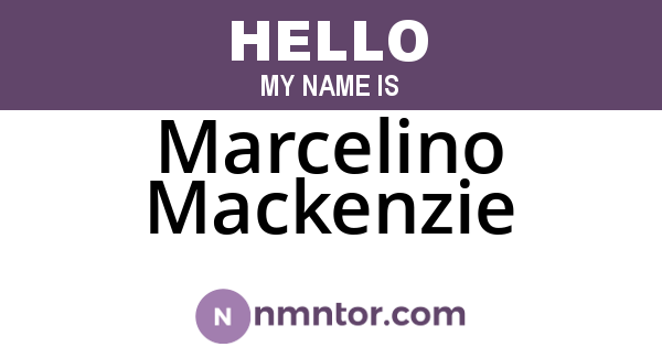 Marcelino Mackenzie
