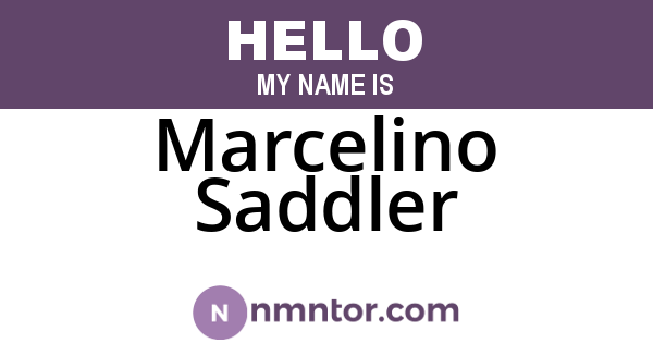 Marcelino Saddler