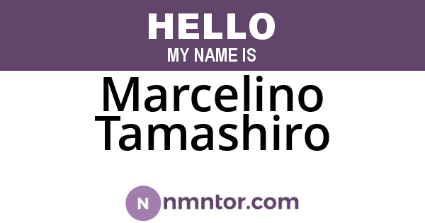 Marcelino Tamashiro