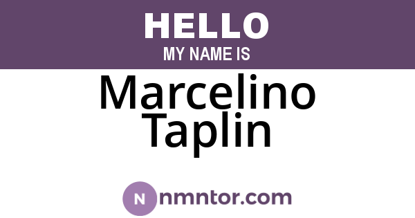 Marcelino Taplin