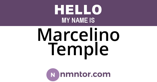 Marcelino Temple