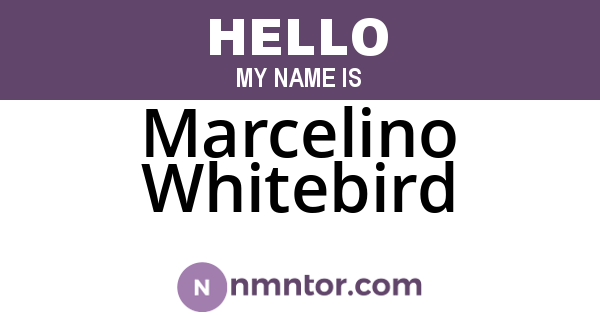 Marcelino Whitebird