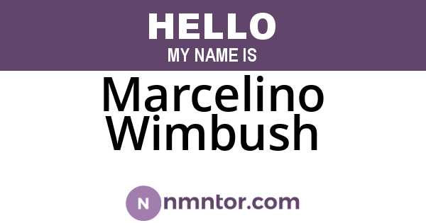 Marcelino Wimbush