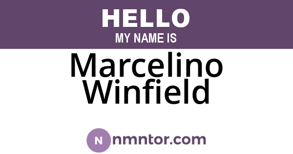 Marcelino Winfield