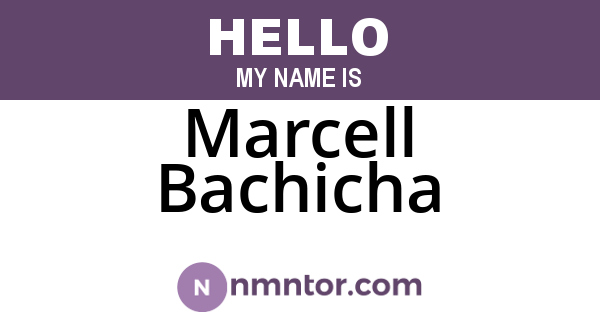 Marcell Bachicha