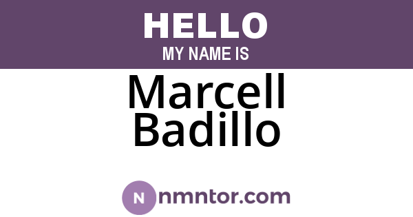 Marcell Badillo
