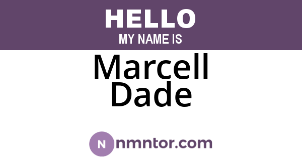 Marcell Dade