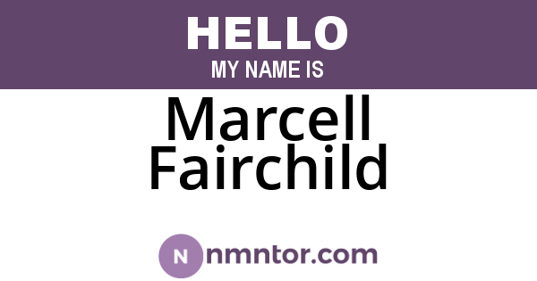 Marcell Fairchild