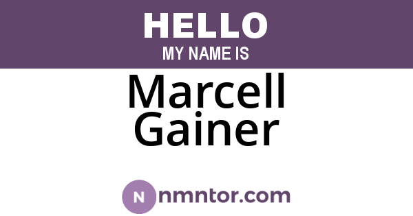 Marcell Gainer