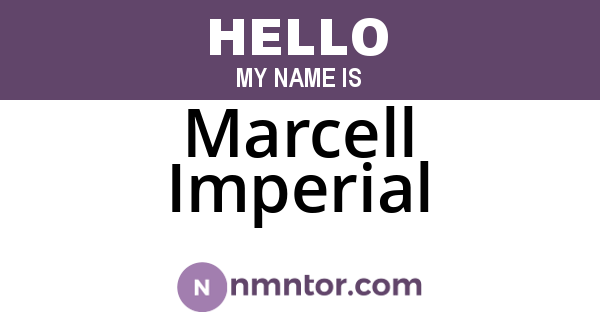 Marcell Imperial
