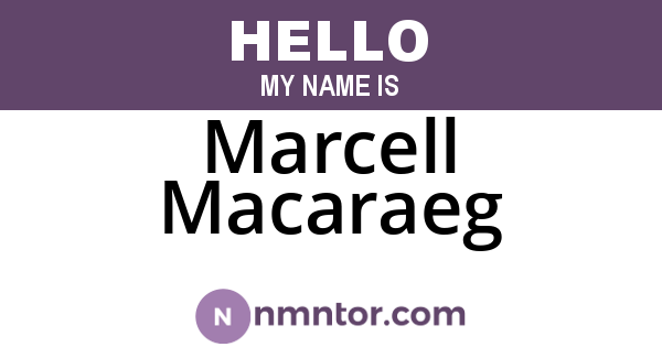Marcell Macaraeg
