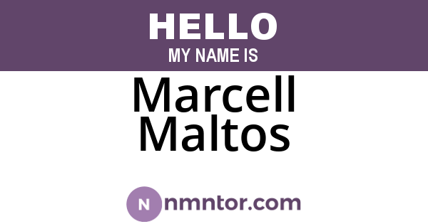 Marcell Maltos