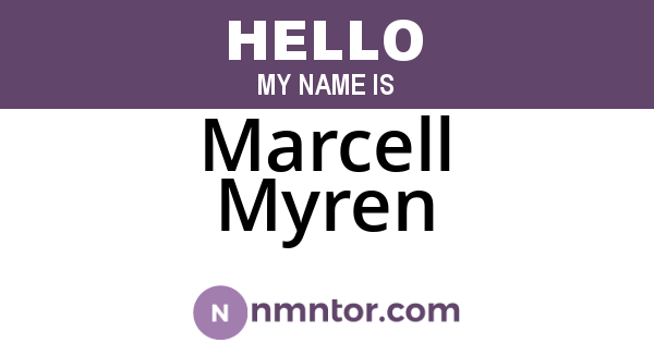 Marcell Myren