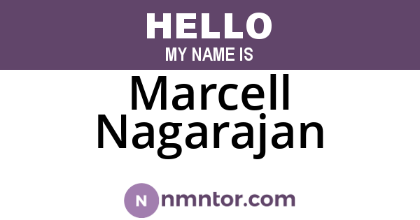 Marcell Nagarajan