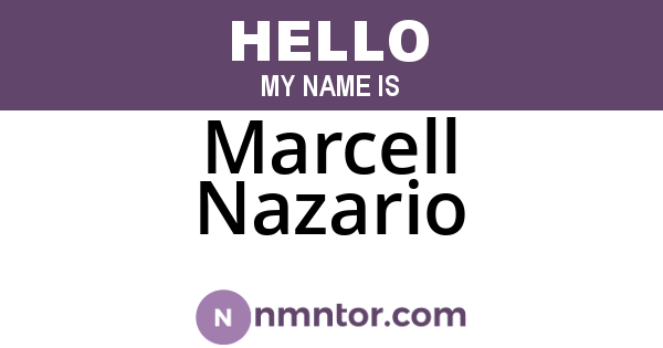 Marcell Nazario
