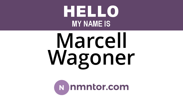 Marcell Wagoner