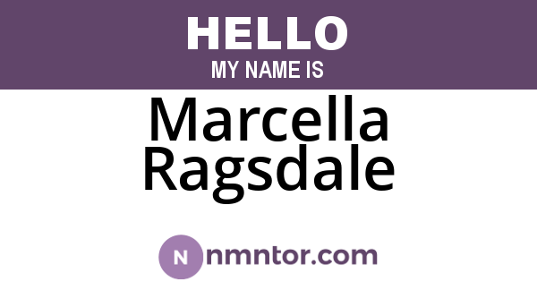 Marcella Ragsdale