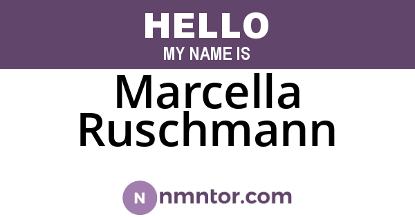 Marcella Ruschmann