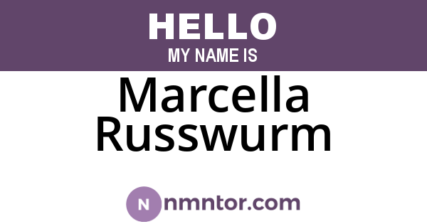 Marcella Russwurm