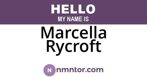 Marcella Rycroft