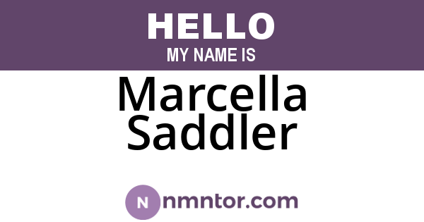 Marcella Saddler