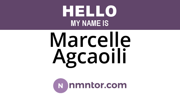 Marcelle Agcaoili