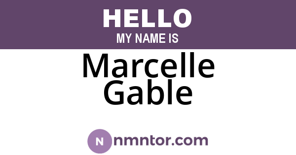 Marcelle Gable