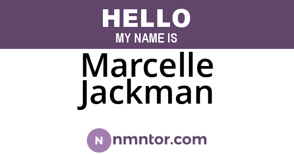 Marcelle Jackman