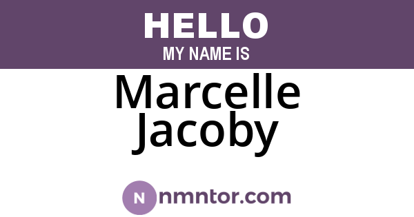 Marcelle Jacoby