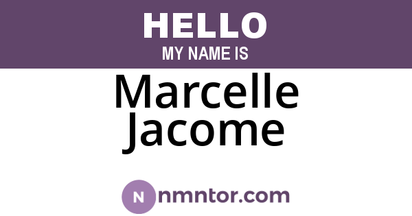 Marcelle Jacome