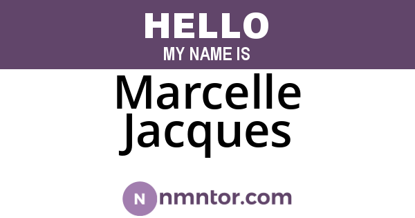 Marcelle Jacques