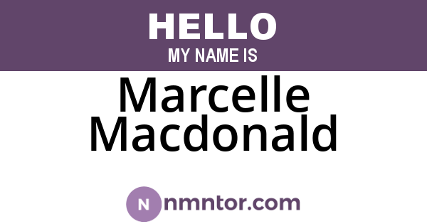 Marcelle Macdonald