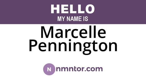 Marcelle Pennington
