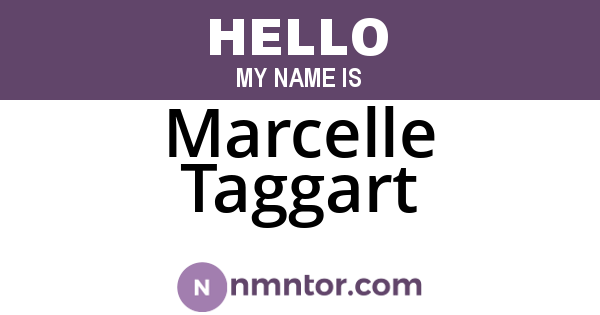 Marcelle Taggart