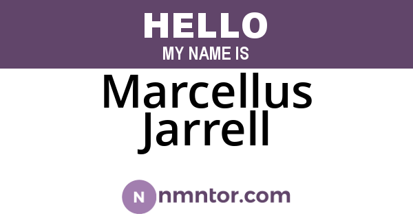 Marcellus Jarrell