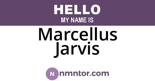 Marcellus Jarvis