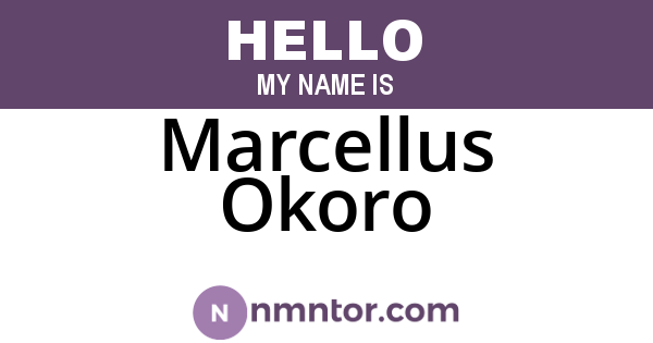Marcellus Okoro