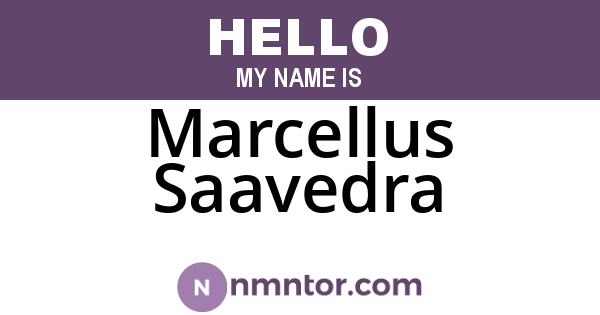 Marcellus Saavedra
