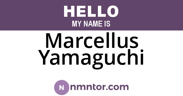 Marcellus Yamaguchi