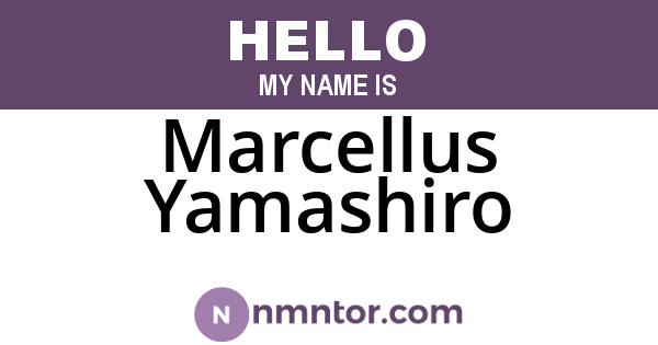 Marcellus Yamashiro