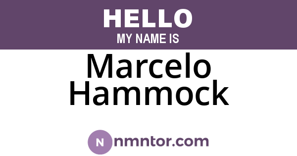 Marcelo Hammock