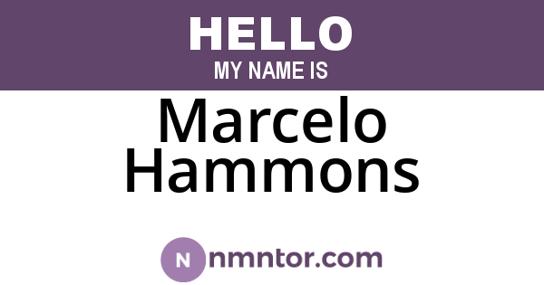 Marcelo Hammons